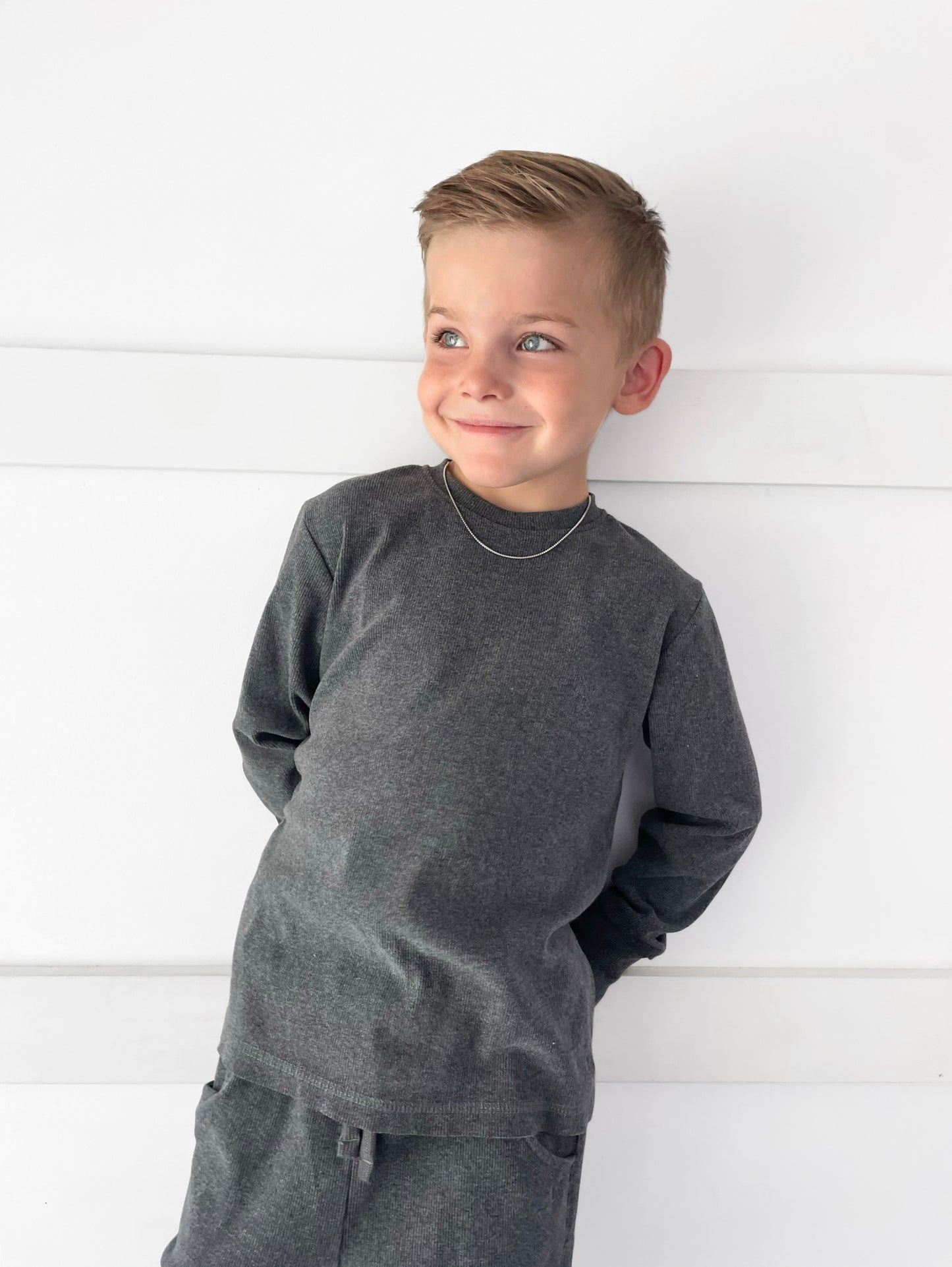 Long Sleeve Ribbed Tee
